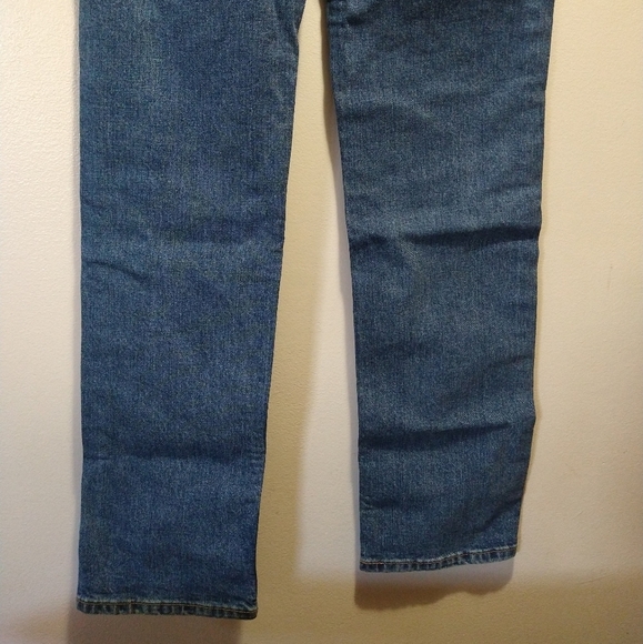 Levi's 514 Medium Indigo Straight Leg Regular Fit Blue Jeans - Picture 14 of 15